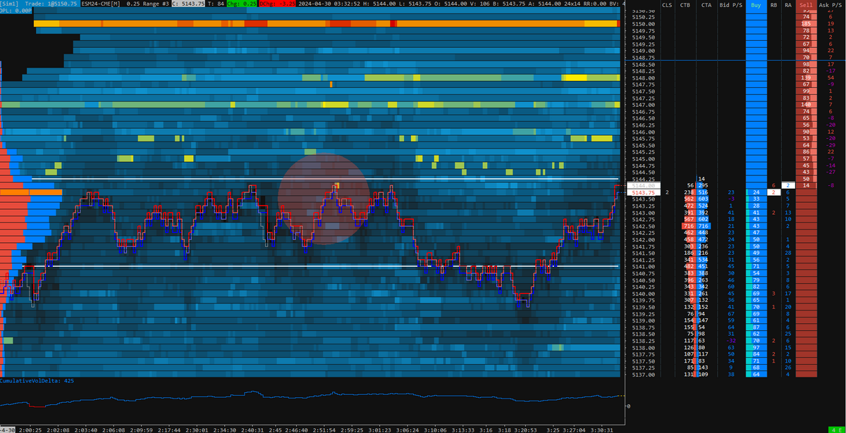 Bookmap Pattern Bookmap Style Template ( DOM + TAPE + VP ) - Template Sierra Chart ...